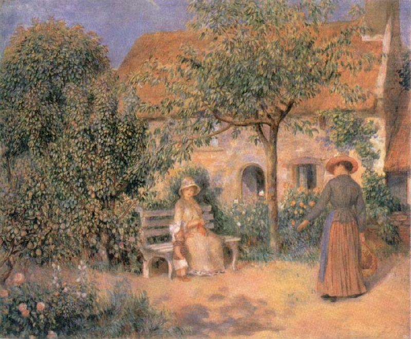 Garden scene in Brittany, Pierre-Auguste Renoir